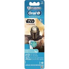 Brossette de rechange pour brosse à dents rechargeable Oral-B® pour les enfants de 3 ans et plus – extra souple, 2/emballage