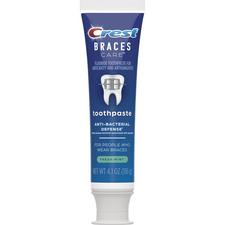 Crest® Braces Care™ Toothpaste – Fresh Mint, 4.1 oz Tube, 24/Pkg