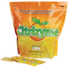 Citrizyme® Ultra Concentrated Enzymatic Evacuation System Cleaner – 4.2 g Packets, Citrus Scent, 250/Pkg