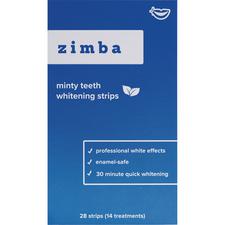 Zimba Teeth Whitening Strips – 14-Day Treatment, 28/Pkg