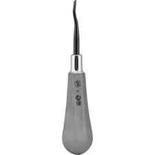 BTG Surgical Elevator – # 77R, Back Action, Serrated, Titanium Nitride Coated, Bloody Tooth Guy Handle, Single End