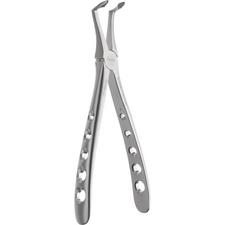 Atraumair Diamond-Dusted Extraction Forceps – # 45 Root Forceps, Serrated, Lower