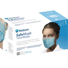 Masques à bandes auriculaires Safe+Mask® sur mesure, 50/emballage