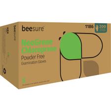 BeeSure® NeoGrene™ Chloroprene Powder-Free Exam Gloves, 200/Pkg