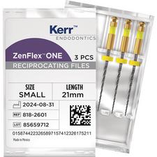 ZenFlex™ ONE Reciprocating NiTi Files – 21 mm Length, 3/Pkg