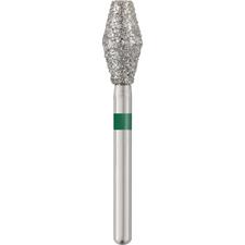 Patterson® Sterile Single-Use Diamond Burs – FG, Coarse, Green, Barrel, # 811, 3.7 mm Head Diameter, 25/Pkg
