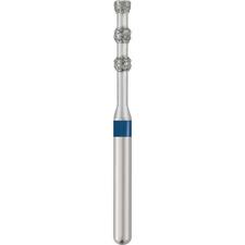 Patterson® Sterile Single-Use Diamond Burs – FG, Medium, Blue, Tri-Wheel Depth Cutter, # 834, 25/Pkg