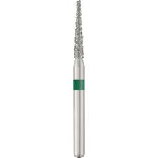 Patterson® Sterile Single-Use Diamond Burs – FG, Coarse, Green, Flat End Taper, # 847, 1.4 mm Head Diameter, 25/Pkg