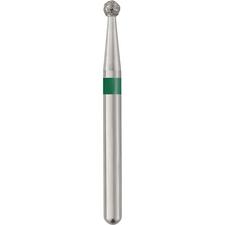Patterson® Sterile Single-Use Diamond Burs – FG, Coarse, Green, Round, # 801, 25/Pkg