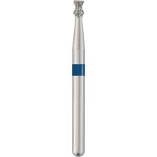 Patterson® Sterile Single-Use Diamond Burs – FG, Medium, Blue, Double Inverted Cone, # 813, 1.4 mm Head Diameter, 25/Pkg