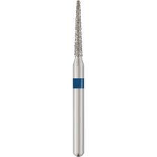 Patterson® Sterile Single-Use Diamond Burs – FG, Medium, Blue, Round End Taper Long, # 856