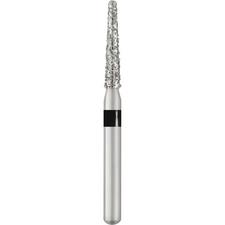 Patterson® Sterile Single-Use Diamond Burs – FGSS, Super Coarse, Black, Round End Taper Long, # 856, 1.6 mm Head Diameter, 25/Pkg