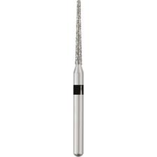 Patterson® Sterile Single-Use Diamond Burs – FG, Super Coarse, Black, Round End Taper, # 850, 25/Pkg