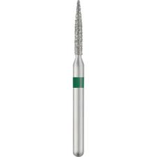 Patterson® Sterile Single-Use Diamond Burs – FG, Coarse, Green, Flame, 25/Pkg