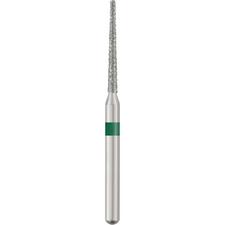 Patterson® Sterile Single-Use Diamond Burs – FG, Coarse, Green, Round End Taper, 25/Pkg