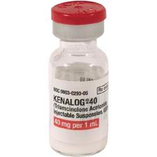 Kenalog (triamcinolone acetonide) Injectable Suspension USP - 40 mg/ml, 1 ml, Single Dose Vial