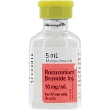 Rocuronium Bromine Injection 10 mg/ml, 5 ml Multiple Dose Vial, 1/Pkg