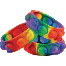 Lotsa Pops Popping Toy Rainbow Bracelets