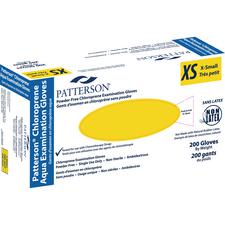 Gants d'examen en chloroprène Patterson® – sans poudre, sans latex, aqua, 200/boîte