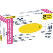Patterson® Chloroprene Pink Examination Gloves – Powder Free, Latex Free, 200/Pkg