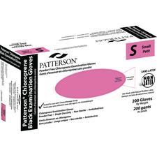 Patterson® Chloroprene Black Examination Gloves Sample – Powder Free, Latex Free