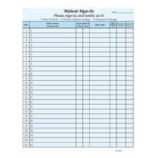 Privacy Sign-In Sheets – 2 Part with Peel-Off Labels
