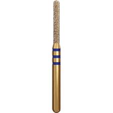 Alpen® Z-Rex Zirconia Diamond Burs – FG, Medium, Round End Cylinder, # 881Z, 1.4 mm Head Diameter, 8 mm Head Length, 5/Pkg