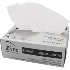 Handi-Hopper Waste Receptacle Liners, 100/Pkg