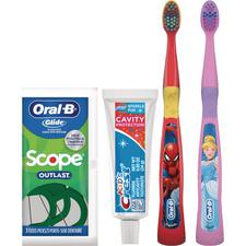 Crest® Oral-B® Brush/Paste Kids 3+ Solutions Manual Toothbrush Bundle