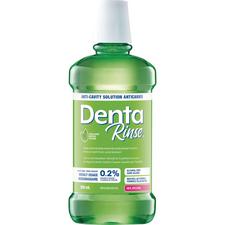Rince-bouche anticaries Denta Rinse – Fluorure de sodium à 0,02 %, flacon de 500 ml, menthe