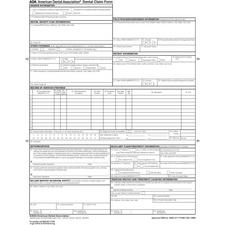 2024 ADA-Approved Claim Forms – Single-Sheet Bond/Laser Compatible, Nonpadded, 8-1/2" W x 11" H, 500/Pkg