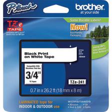 Brother TZ Tapes - Laminated, 3/4" Tapes for use with PT-18R, 300, 300B, 310, 310B, 320, 330, 340, 350, 520, 540, 550, 580C, 1300, 1400, 1500PC, 1800, 1850, 1700, 1750, 1800, 1810, 1830, 1900, 1019, 1950, 1960, 2200, 2210