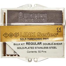 TMS® Link Series® Self-Threading Pins – Regular Double Shear Kits, Gold-Plated Stainless Steel