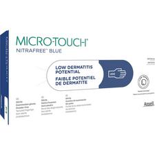 Gants d’examen Micro-Touch® Nitrafree™ Blue – bleu baie, sans latex, sans poudre, 200/emballage