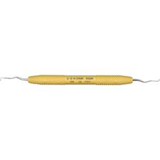 Amazing Gracey™ Curette – # 15/16, Rigid, Extended Reach Mini, Yellow Resin Handle, Double End