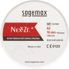 Sagemax NexxZr® + CAD/CAM Disks – Size W98, 10 mm Thickness