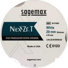 Sagemax NexxZr® T CAD/CAM Disks – Size Z95, 30 mm Thickness