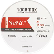 Sagemax NexxZr® + MULTI CAD/CAM Disks, Size W98