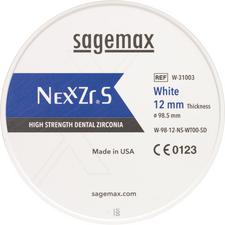 Sagemax NexxZr® S CAD/CAM Disks, Shade WT