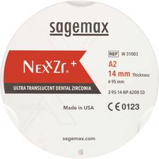 cSagemax NexxZr® + CAD/CAM Disks – Size Z95, 30 mm Thickness