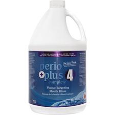 Ensemble de bidon de rince-bouche antimicrobien pour la prévention de la plaque de 4 litres PerioPlus 4 Complete au fluorure de sodium, sans alcool