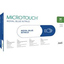 Micro-Touch® Nitrile Exam Gloves – Latex Free, Powder Free, Royal Blue, 100/Pkg