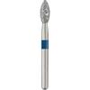 Patterson® Single-Use Diamond Burs – FG, Medium, Blue, Pointed Football, # 368, 2.3 mm Head Diameter, 5/Pkg 