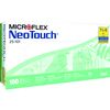 MicroFlex® NeoTouch™ 25-101 Neoprene Exam Gloves – Latex Free, Powder Free, Green, 100/Pkg - Extra Small