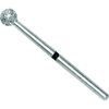 Spring Disposable Surgical Length Diamond Burs – FG Long, Super Coarse, Green, Round, # 801L - 2.9 mm Head Diameter, 25/Pkg