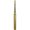 Alpen Multi-Use Multilayer Diamond Instruments – FG, Coarse, Green, Round End Taper Long, # 856L, 5/Pkg - 1.6 mm Head Diameter, 10 mm Head Length
