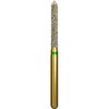 Alpen Multi-Use Multilayer Diamond Instruments – FG, Coarse, Green, Beveled Cylinder, 5/Pkg - # 886, 1.6 mm Head Diameter, 10 mm Head Length