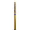 Alpen Multi-Use Multilayer Diamond Instruments – FG, Medium, Blue, Round End Taper with Pin, # 856P, 5/Pkg - 1.8 mm Head Diameter, 8 mm Head Length