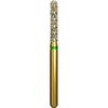 Alpen Multi-Use Turbocut Diamond Instruments – FG, Coarse, Green, Round End Cylinder, # 881, 1.6 mm Head Diameter, 8 mm Head Length, 5/Pkg 