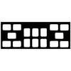 Patterson® Film Mount Charts – 30 Series Graytone, Open Window, 100/Pkg - Nofold 30-6162